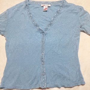Nine & Co light blue long sleeve buttoned shirt